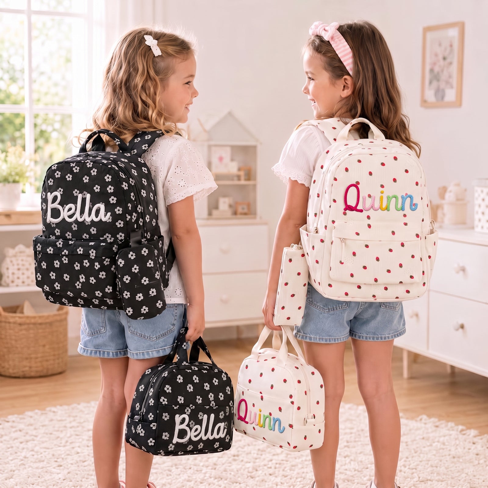 Mamaraya Personalized 3-Piece Kids Backpack Set