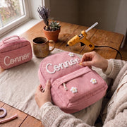Mamaraya Personalized Corduroy 3-Piece School Bag Set
