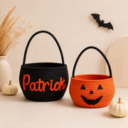 MamaRaya Personalized Halloween Trick or Treat Basket