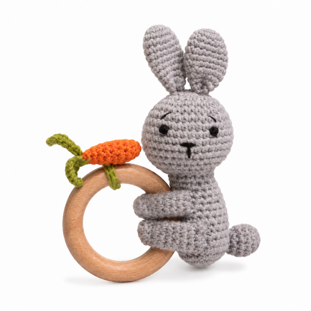 MamaRaya Personalized Crochet Baby Rattle