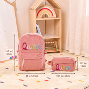 Mamaraya Personalized Kids Backpack and Pencil Case