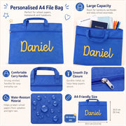 Mamaraya Personalized Kids A4 Homework Folder