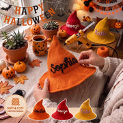 Mamaraya Personalized Halloween Witch Hat for Kids