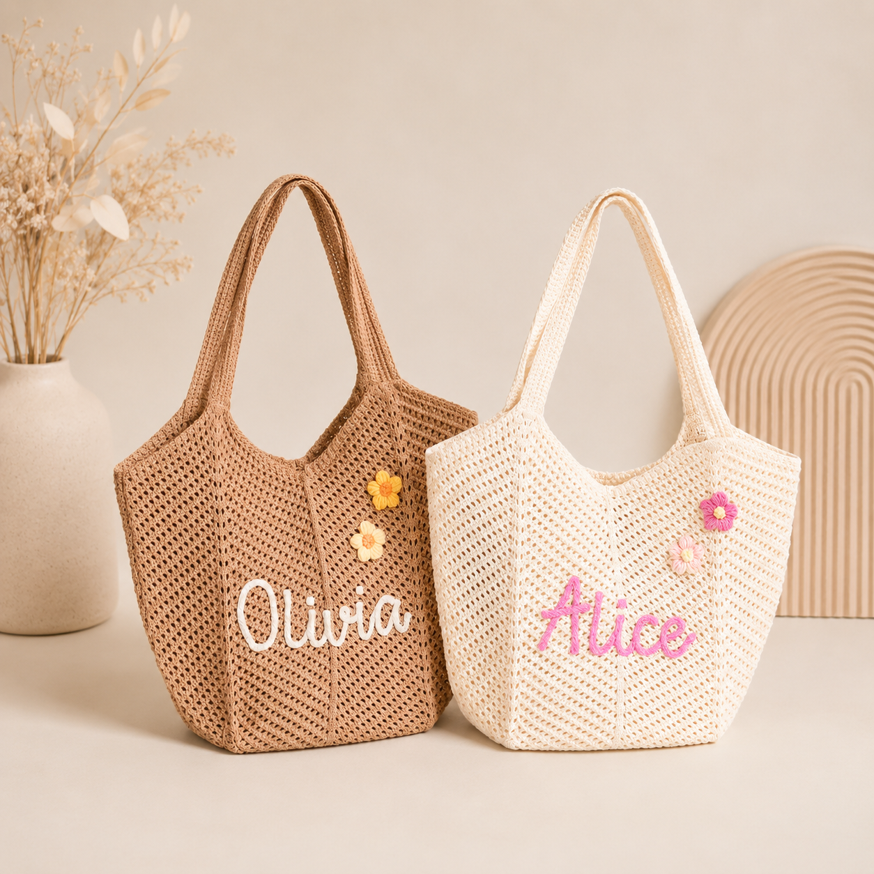 MamaRaya Handmade Crochet Tote Bag