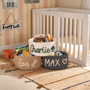 Custom Max dog toy basket with personalized name lettering