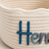 MamaRaya Personalized Cotton Rope Diaper Caddy Details