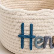 MamaRaya Personalized Cotton Rope Diaper Caddy