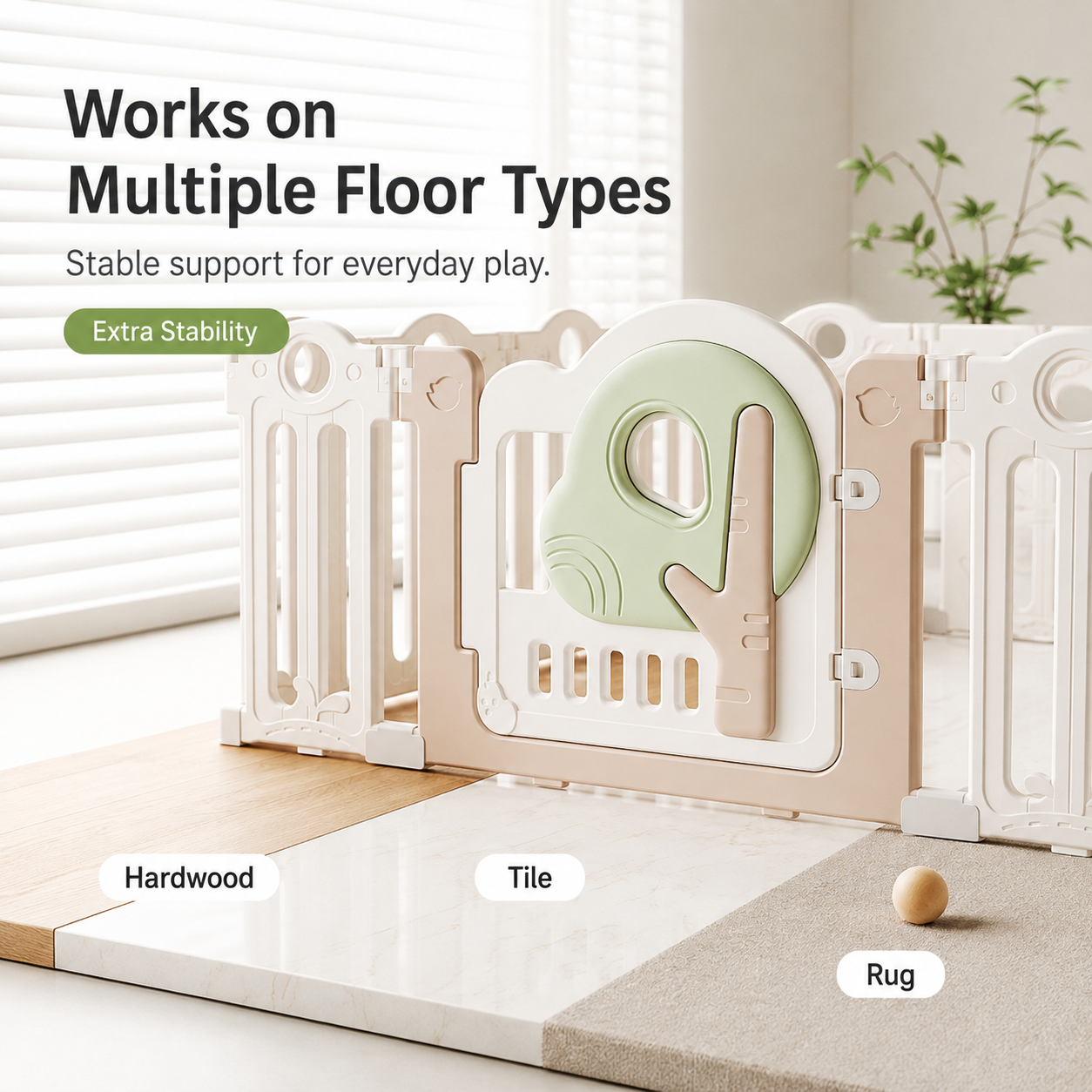 Mamaraya Foldable Toddler Playard Activity Center