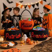 MamaRaya Personalized Halloween Trick or Treat Basket