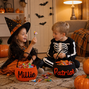 MamaRaya Personalized Halloween Trick or Treat Basket