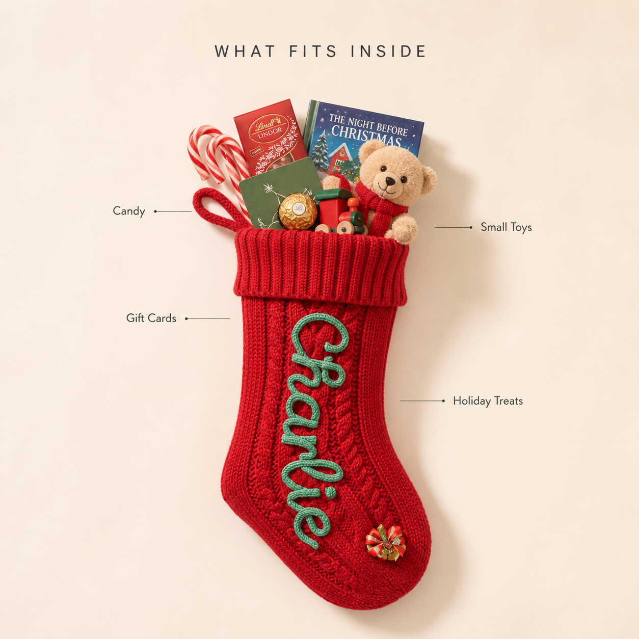 MamaRaya Personalized Christmas Stocking