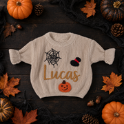 MamaRaya Personalized Halloween Custom Name Sweater