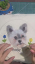 Mamaraya Personalized Felt Pet Portrait Hoop Art