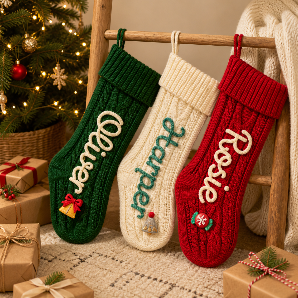 MamaRaya Personalized Christmas Stocking