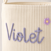 MamaRaya Personalized Corduroy Storage Basket