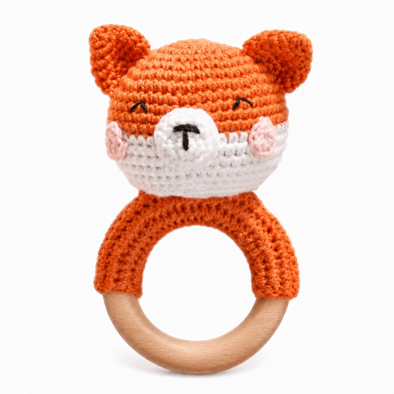 MamaRaya Personalized Crochet Baby Rattle