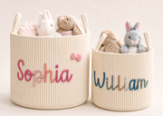 MamaRaya Personalized Corduroy Storage Basket