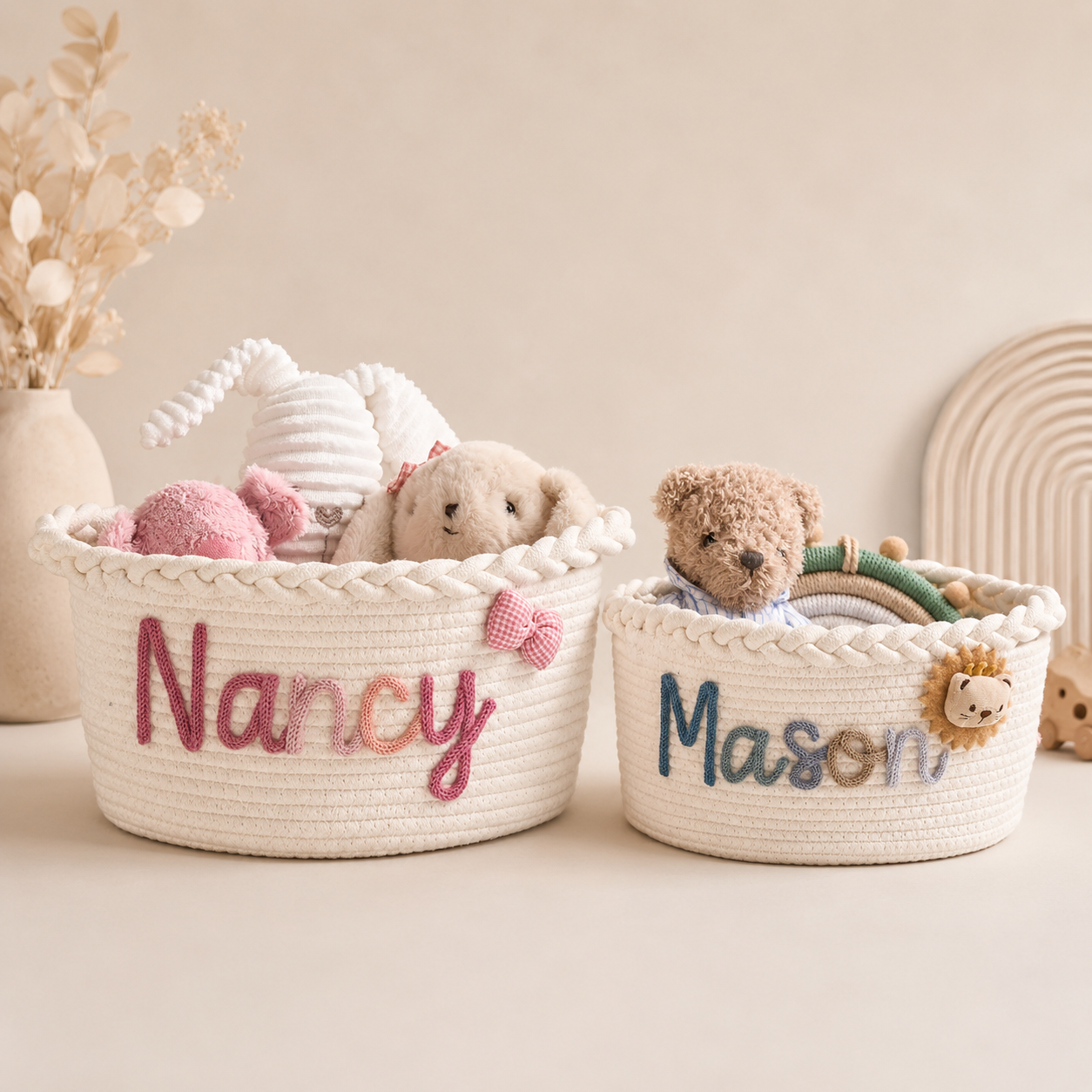 MamaRaya Personalized Baby Basket With Name